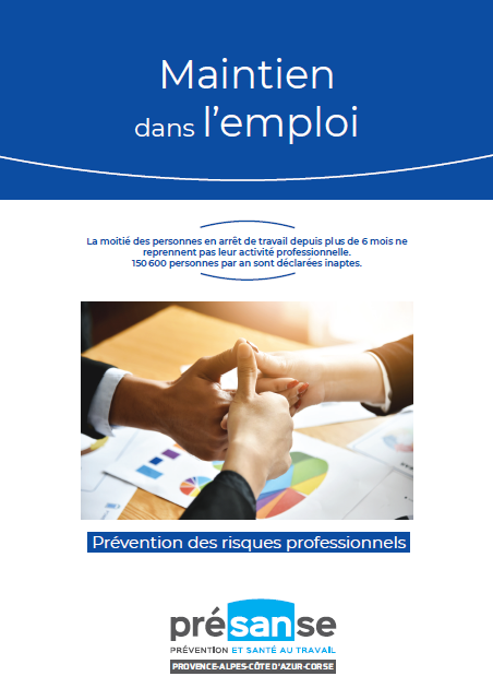 Maintien en Emploi AISMT13 Présanse Mains qui se touchent illustrant le maintien dans l'emploi