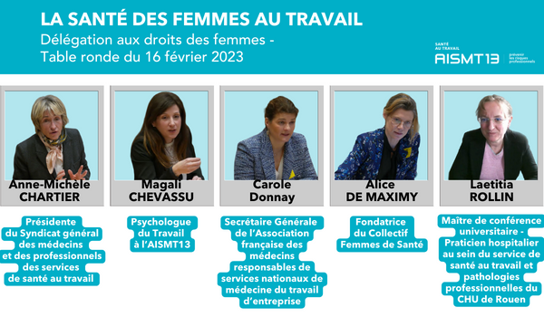Participantes - senat table ronde sante des femmes au travail