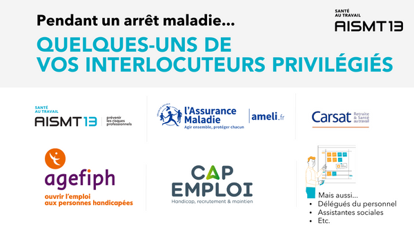 Interlocuteurs pendant arrêt maladie Interlocuteurs pendant arrêt maladie