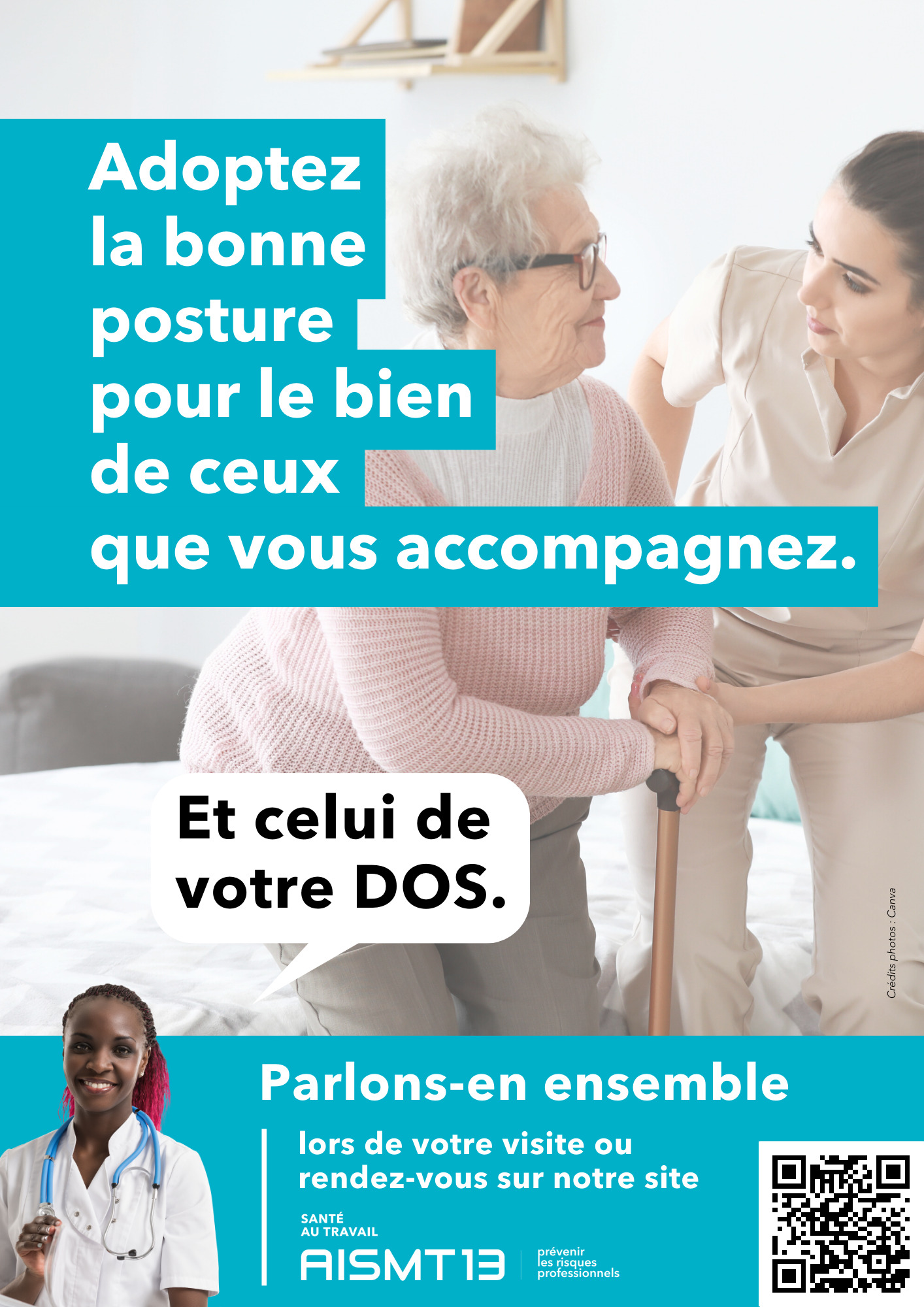 AFFICHE PREVENTION TMS POSTURE DOS AISMT13 A3