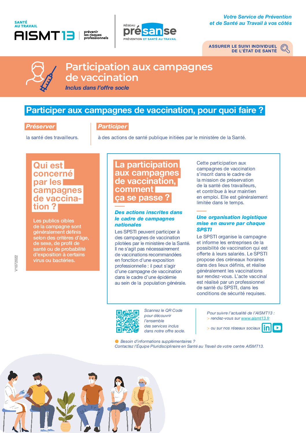 Participation campagnes vaccination - Offre socle - Présanse - AISMT13 Participation campagne vaccination
