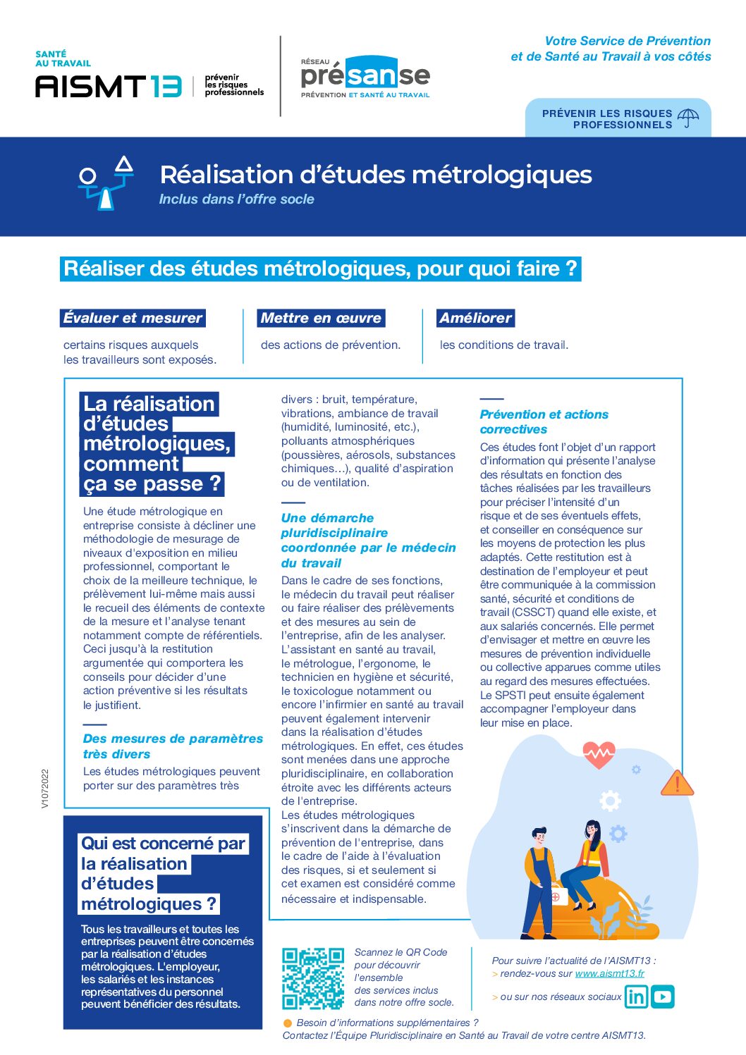 Réalisation études métrologiques - Offre socle - Présanse - AISMT13 realisation etudes metrologiques