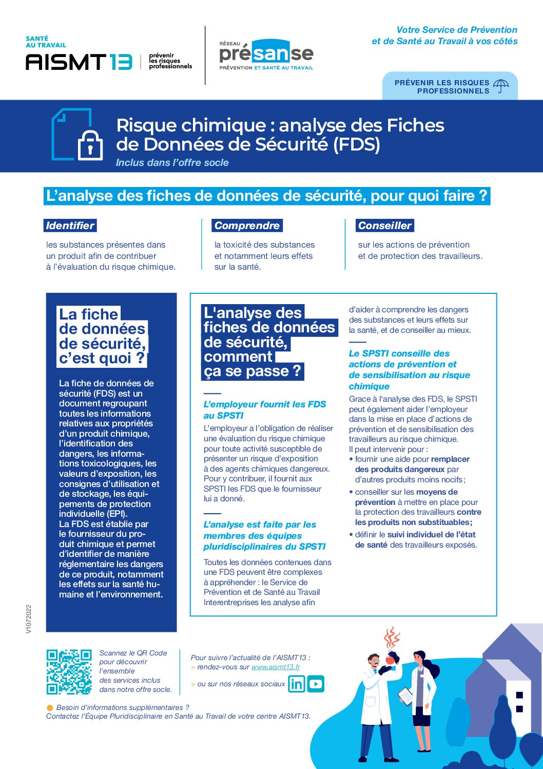 Risques chimiques FDS - Offre socle - Présanse - AISMT13 risque chimique - analyse des fiches de donnees de securite