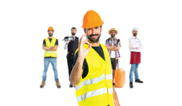 Principes généraux prévention Miniature AISMT13 Homme respectant les Principes généraux de prévention au travail