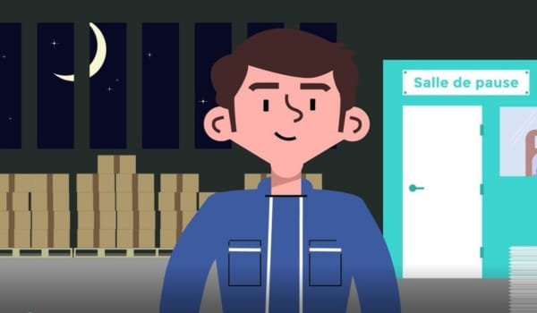 Homme travaillant avec des horaires atypiques