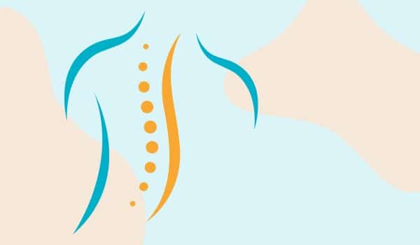 Lignes colorées illustrant des conseils pour le dos